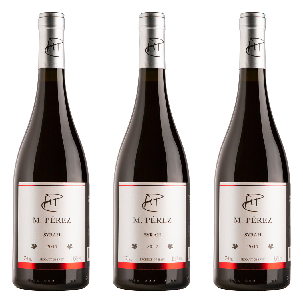 Estuche de 3 botellas de Syrah M.Pérez